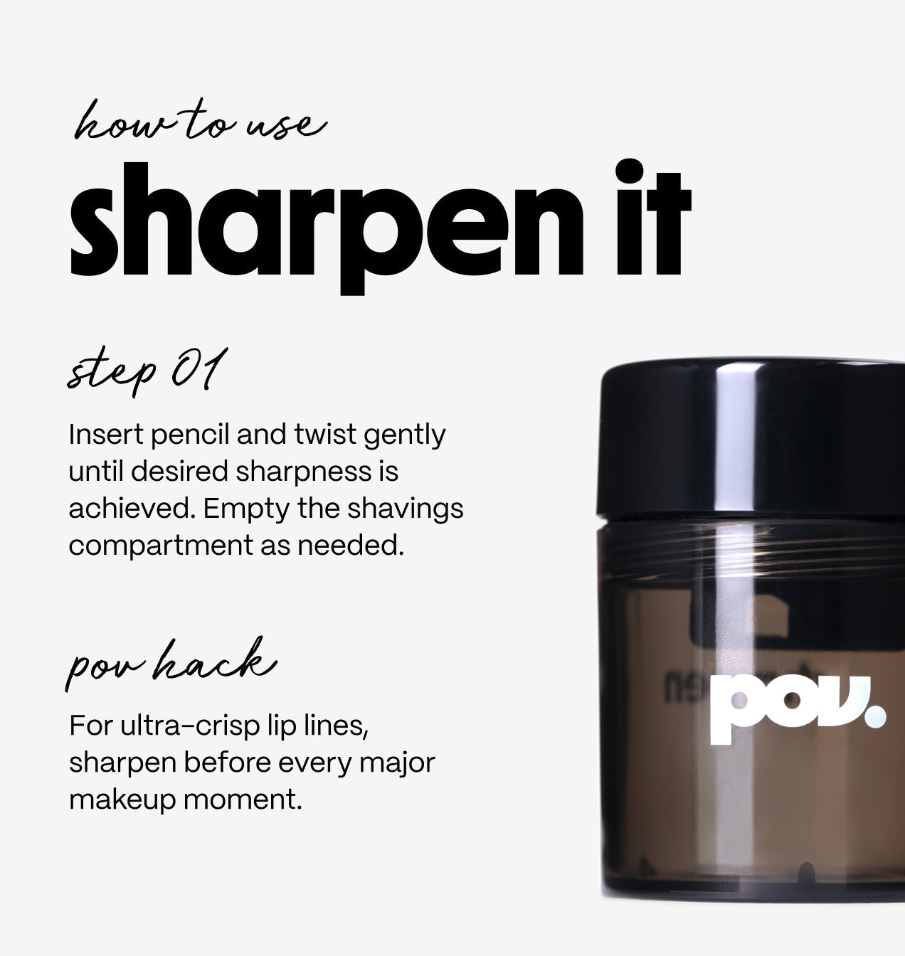 sharpen it